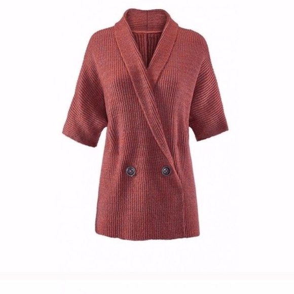 CAbi Sweaters - Cabi Rosewood Sweater Cardigan Short Sleeve S